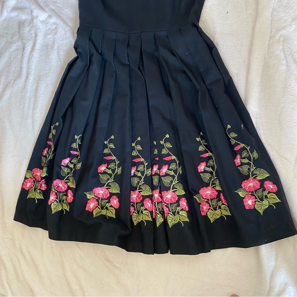VTG Rose Dirndl Womens Sz 40 German Folk Dress Oktoberfest Embroidered Floral - Picture 10 of 15